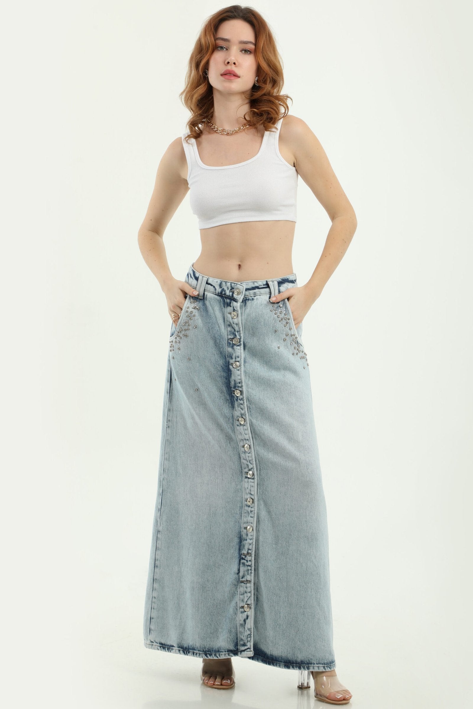 Tia Denim Maxi